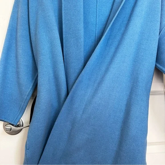 MAJE Oversized Dropped Shoulders Wool Coat with Contras Black Belt Size US4 Fall - Picture 10 of 16